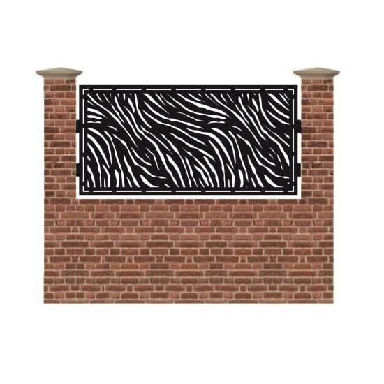 Panou de gard mic din tabla debitata cu plasma TIGER 990x1940 mm