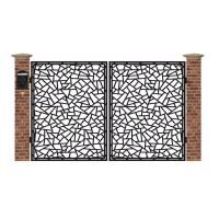 Poarta acces auto mica din tabla debitata cu plasma VITRALIU 3000x1940 mm