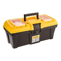Cutie pentru scule Topex 16'' 79R124, din plastic cu maner si tavita compartimentata
