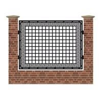 Panou de gard mare din tabla debitata cu plasma F158 1500x1940 mm