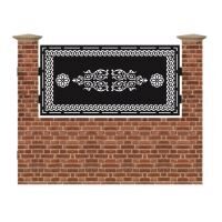 Panou de gard mic din tabla debitata cu plasma N368 990x1940 mm