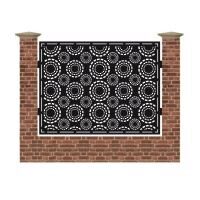 Panou de gard mare din tabla debitata cu plasma MAX 14 1500x1940 mm
