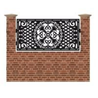 Panou de gard mic din tabla debitata cu plasma N348 990x1940 mm