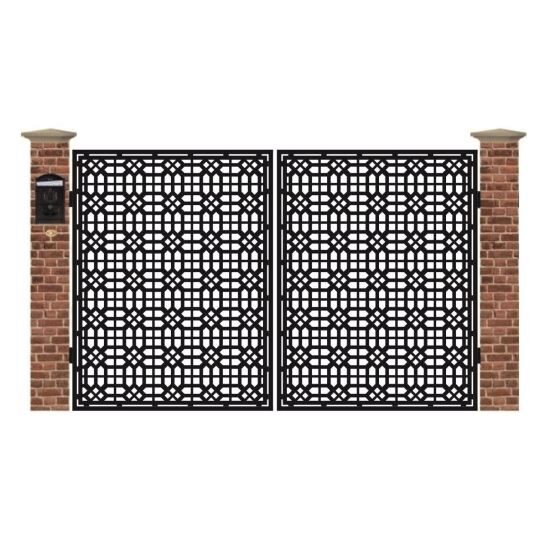 Poarta acces auto mica din tabla debitata cu plasma MAX 24 3000x1940 mm