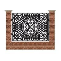 Panou de gard mare din tabla debitata cu plasma N348 1500x1940 mm