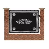 Panou de gard mare din tabla debitata cu plasma N368 1500x1940 mm
