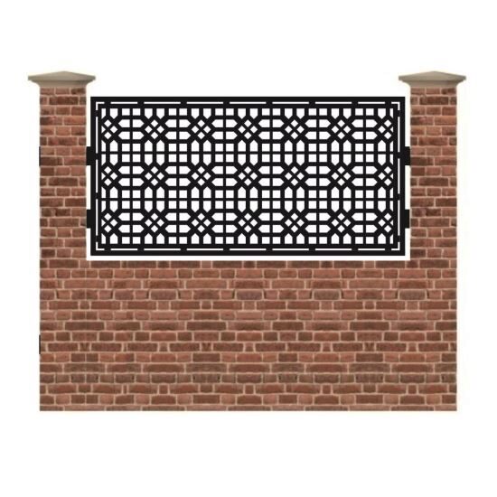 Panou de gard mic din tabla debitata cu plasma MAX 24 990x1940 mm