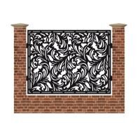 Panou de gard mare din tabla debitata cu plasma N265 1500x1940 mm