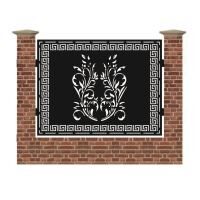 Panou de gard mare din tabla debitata cu plasma MAX 174 1500x1940 mm