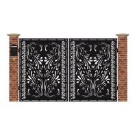 Poarta acces auto mica din tabla debitata cu plasma N267 3000x1940 mm