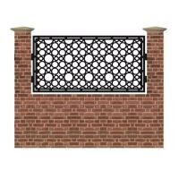 Panou de gard mic din tabla debitata cu plasma MAX 63 990x1940 mm