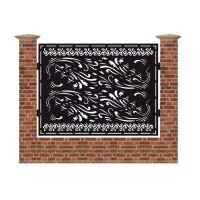 Panou de gard mare din tabla debitata cu plasma N267 1500x1940 mm