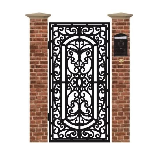 Poarta pietonala din tabla debitata cu plasma ELEGANT 1940 x 990 mm