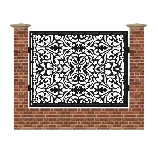 Panou de gard mare din tabla debitata cu plasma MAX 50 1500x1940 mm