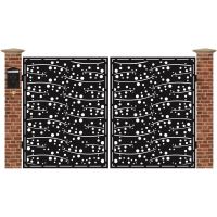 Poarta acces auto mica din tabla debitata cu plasma MAX 30 3000 mm x 1940 mm