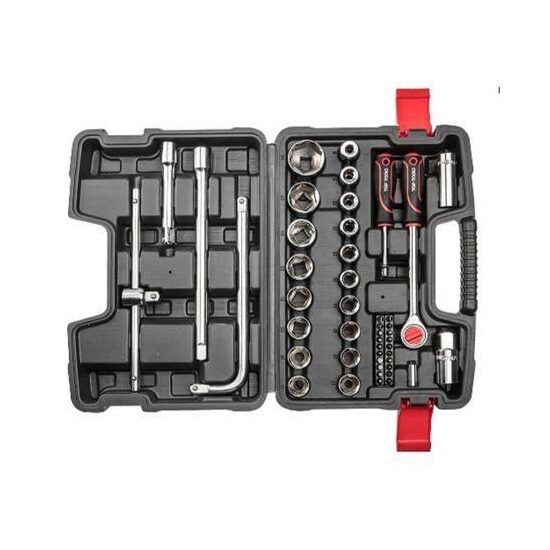 Set chei tubulare 1/4", 1/2", 47 piese 38D550