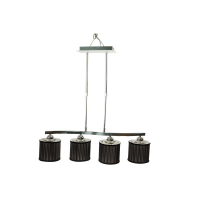 Corp Iluminat Suspendat Glamour Crom-Negru 4XE27