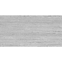 Gresie New Travertin Light Gray, model piatra, 33x66 cm, gri, finisaj mat