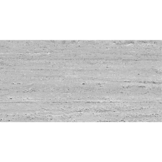 Gresie New Travertin Light Gray, model piatra, 33x66 cm, gri, finisaj mat