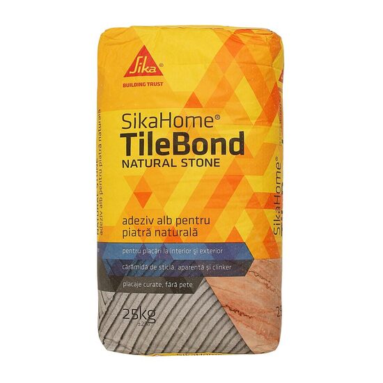 Adeziv piatra naturala SikaHome, alb, interior / exterior 25 Kg