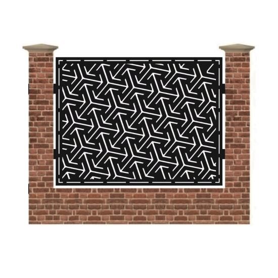 Panou de gard mare din tabla debitata cu plasma TRES 1500x1940 mm