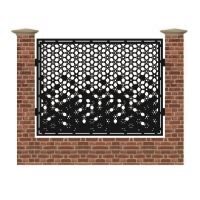 Panou de gard mare din tabla debitata cu plasma FADED 1500x1940 mm