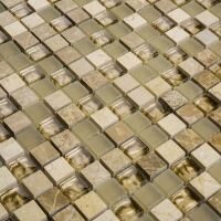 Mozaic sticla TENLight Metal / Inox  SG-6037 CHUNTA 30 x 30 cm