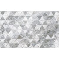 Piesa decorativa Jasper Print Grey 25х40, design geometric, culoare gri, cod 4682
