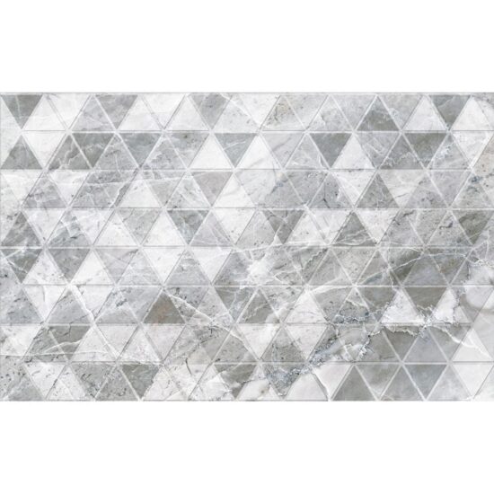 Piesa decorativa Jasper Print Grey 25х40, design geometric, culoare gri, cod 4682