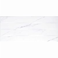 Faianta Elada Stripes tip marmura, 4669 20x50 cm, culoare alb