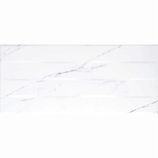 Faianta Elada Stripes tip marmura, 4669 20x50 cm, culoare alb