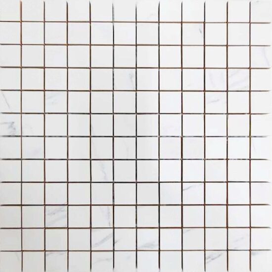 Piesa decorativa Elada Mosaic White, 30x30, alba, tip mozaic, cod 2900