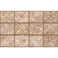 Piesa decorativa Jasper Print Brown 25х40, design geometric, culoare maro, cod 4683