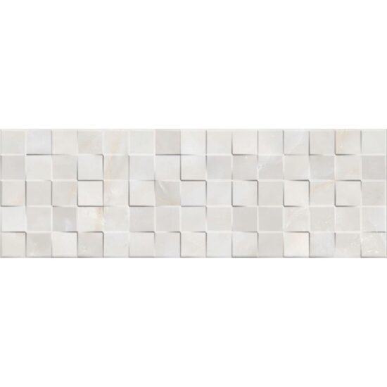 Piesa decorativa Dec Cubik Onix, model mozaic, A071, 25x75 cm, culoare gri, finisaj lucios, 1,51 mp/cutie