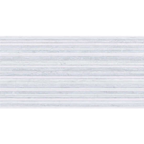 Piesa decorativa faianta gri Keros Padova Line Gris model dungi 25x50 cm