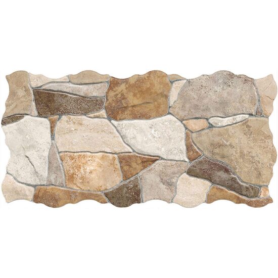 Faianta bej interior / exterior  PIEDRA MIX  model piatra 23x46 cm