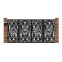 Poarta acces auto mare din tabla debitata cu plasma MUMBAY 3884x1940 mm