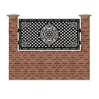 Panou de gard mic din tabla debitata cu plasma MUMBAY 990x1940 mm