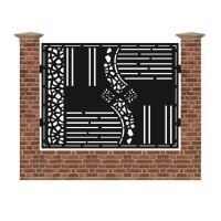 Panou de gard mare din tabla debitata cu plasma DOOR 1500x1940 mm