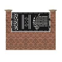 Panou de gard mic din tabla debitata cu plasma DOOR 990x1940 mm