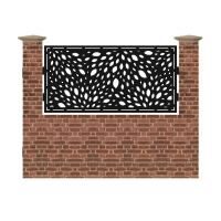Panou de gard mic din tabla debitata cu plasma SEED 990x1940 mm