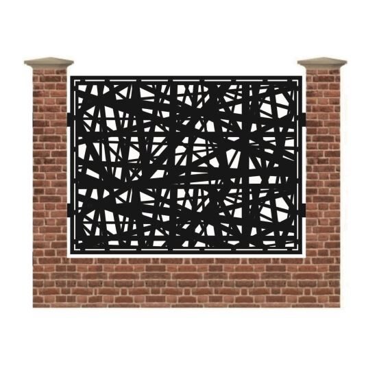 Panou de gard mare din tabla debitata cu plasma MAX 121 1500x1940 mm