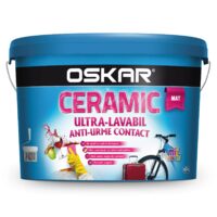 Vopsea lavabilă de interior OSKAR Ceramic, ultra lavabil mat disp int alb 15 L