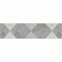 Piesa decorativa Capri Rhomb Grey 2770, tip piatra, 5.5x25 cm, gri