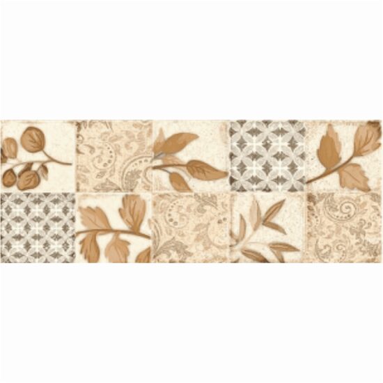 Piesa decorativa Frame Patchwork Beige 4870, tip decor, 20x50 cm, bej