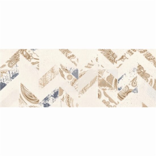 Piesa decorativa Memoria Zig-Zag Natural 3195, tip piatra, 20x50 cm, natural