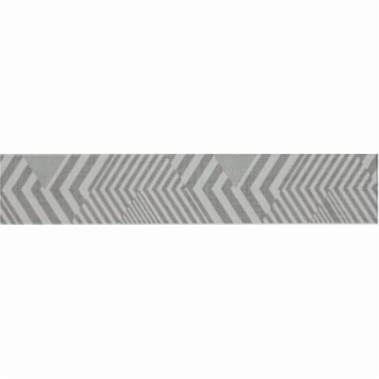 Piesa decorativa Silk Zig Zag Light Grey 2625, tip decor, 6x40 cm, gri