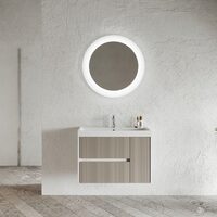 Set Dulap baza alb si lavoar Savini Due Portofino 60 cm 3020C-F94