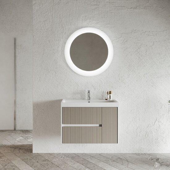Set Dulap baza alb si lavoar Savini Due Portofino 60 cm 3020C-F94