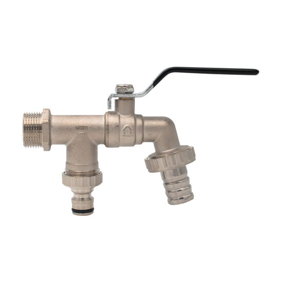 Robinet dublu serviciu 1/2", cu doua iesiri, RB-RA12D